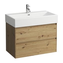 Laufen Waschtischunterbau LANI 442x784x515mm, Wildeiche, mit 2 Schubladen, Griff... LAUFEN-H4035521122671 7612738008871 (Abb. 1)
