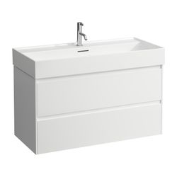 Laufen Waschtischunterbau LANI 442x984x515mm, Mattweiß, mit 2 Schubladen, Griffl... LAUFEN-H4035621122601 7612738041335 (Abb. 1)