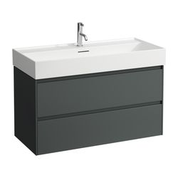 Laufen Waschtischunterbau LANI 442x984x515mm, Verkehrsgrau, mit 2 Schubladen, Gr... LAUFEN-H4035621122661 7612738041359 (Abb. 1)