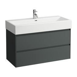 Laufen Waschtischunterbau LANI 442x984x515mm, Verkehrsgrau, mit 2 Schubladen, Gr... LAUFEN-H4035621122661 7612738041359 (Abb. 1)