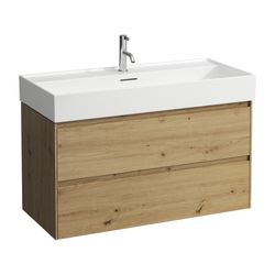 Laufen Waschtischunterbau LANI 442x984x515mm, Wildeiche, mit 2 Schubladen, Griff... LAUFEN-H4035621122671 7612738041366 (Abb. 1)
