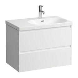 Laufen Waschtischunterbau LANI 448x735x515mm, Mattweiß, 2 Schubladen, Griffleist... LAUFEN-H4035821122601 7612738039950 (Abb. 1)
