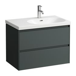 Laufen Waschtischunterbau LANI 448x735x515mm, Verkehrsgrau, 2 Schubladen, Griffl... LAUFEN-H4035821122661 7612738041229 (Abb. 1)