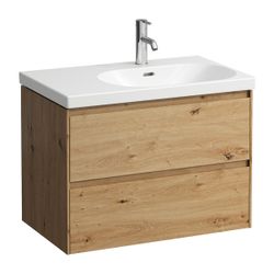 Laufen Waschtischunterbau LANI 448x735x515mm, Wildeiche, 2 Schubladen, Griffleis... LAUFEN-H4035821122671 7612738041243 (Abb. 1)