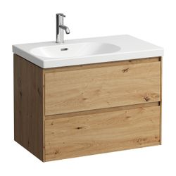 Laufen Waschtischunterbau LANI 442x750x515mm, Wildeiche, mit 2 Schubladen, Griff... LAUFEN-H4035921122671 7612738041304 (Abb. 1)