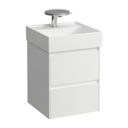 Laufen Waschtischunterbau LANI 448x437x515mm, Mattweiß, 2 Schubladen, Griffleist... LAUFEN-H4039221122601 7612738049218 (Abb. 1)