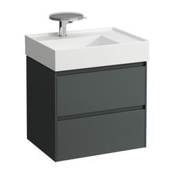 Laufen Waschtischunterbau LANI 448x584x515mm, Verkehrsgrau, 2 Schubladen, Griffl... LAUFEN-H4039321122661 7612738049294 (Abb. 1)