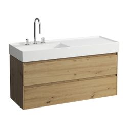Laufen Waschtischunterbau LANI 448x1182x515mm, Wildeiche, 2 Schubladen, Grifflei... LAUFEN-H4039721122671 7612738050504 (Abb. 1)