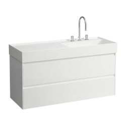 Laufen Waschtischunterbau LANI 448x1182x515mm, Mattweiß, 2 Schubladen, Griffleis... LAUFEN-H4039821122601 7612738050535 (Abb. 1)