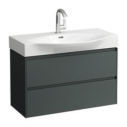 Laufen Waschtischunterbau LANI 368x882x515mm, Verkehrsgrau, mit 2 Schubladen, Gr... LAUFEN-H4042121122661 7612738051167 (Abb. 1)