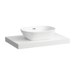 Laufen Waschtisch-Platte LANI 495x785x65mm, Mattweiß, mit Ausschnitt mittig, ink... LAUFEN-H4046511122601 7612738048358 (Abb. 1)