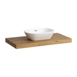 Laufen Waschtisch-Platte LANI 495x985x65mm, Wildeiche, mit Ausschnitt mittig, in... LAUFEN-H4046611122671 7612738048457 (Abb. 1)