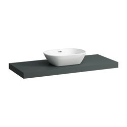 Laufen Waschtisch-Platte LANI 495x1185x65mm, Verkehrsgrau, mit Ausschnitt mittig... LAUFEN-H4046711122661 7612738048501 (Abb. 1)