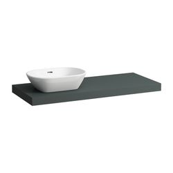 Laufen Waschtisch-Platte LANI 495x1185x65mm, Verkehrsgrau, mit Ausschnitt links,... LAUFEN-H4046721122661 7612738048556 (Abb. 1)