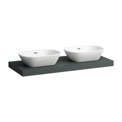 Laufen Waschtisch-Platte LANI 495x1185x65mm, Verkehrsgrau, mit Ausschnitt links/... LAUFEN-H4046741122661 7612738048617 (Abb. 1)