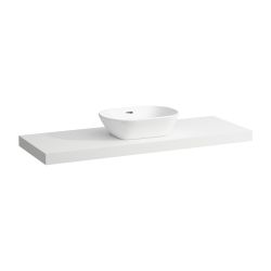 Laufen Waschtisch-Platte LANI 495x1370x65mm, Mattweiß, mit Ausschnitt mittig, in... LAUFEN-H4046811122601 7612738048679 (Abb. 1)