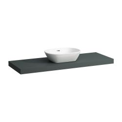 Laufen Waschtisch-Platte LANI 495x1370x65mm, Verkehrsgrau, mit Ausschnitt mittig... LAUFEN-H4046811122661 7612738048686 (Abb. 1)