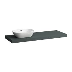 Laufen Waschtisch-Platte LANI 495x1370x65mm, Verkehrsgrau, mit Ausschnitt links,... LAUFEN-H4046821122661 7612738048716 (Abb. 1)