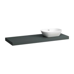 Laufen Waschtisch-Platte LANI 495x1370x65mm, Verkehrsgrau, mit Ausschnitt rechts... LAUFEN-H4046831122661 7612738048747 (Abb. 1)