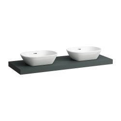 Laufen Waschtisch-Platte LANI 495x1370x65mm, Verkehrsgrau, mit Ausschnitt links/... LAUFEN-H4046841122661 7612738048778 (Abb. 1)