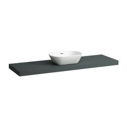Laufen Waschtisch-Platte LANI 495x1570x65mm, Verkehrsgrau, mit Ausschnitt mittig... LAUFEN-H4046911122661 7612738048839 (Abb. 1)