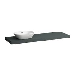 Laufen Waschtisch-Platte LANI 495x1570x65mm, Verkehrsgrau, mit Ausschnitt links,... LAUFEN-H4046921122661 7612738048860 (Abb. 1)