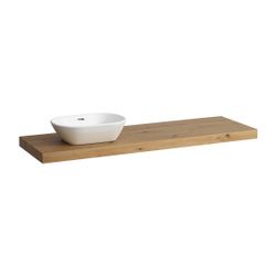 Laufen Waschtisch-Platte LANI 495x1570x65mm, Wildeiche, mit Ausschnitt links, in... LAUFEN-H4046921122671 7612738048877 (Abb. 1)