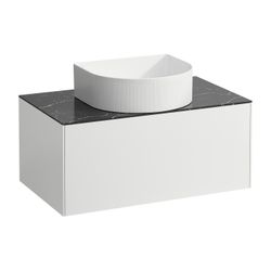 Laufen Schubladenelement Sonar 780x340x450mm, Mattweiß/Nero Marq., Aussch. mitti... LAUFEN-H4054110341431 7612738970505 (Abb. 1)