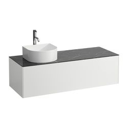 Laufen Schubladenelement Sonar 1180x340x450mm, Mattw./Nero Marq, Aussch. links f... LAUFEN-H4054260341431 7612738970611 (Abb. 1)
