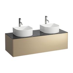 Laufen Schubladenelement Sonar 1180x340x450mm, Gold/Nero Marquina, Aussch. beids... LAUFEN-H4054280341401 7612738946869 (Abb. 1)