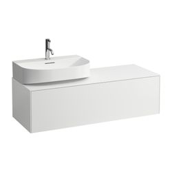 Laufen Schubladenelement Sonar 1180x340x450mm, Mattweiß, 1 Schubl., Aussch. link... LAUFEN-H4054520341701 7612738970703 (Abb. 1)