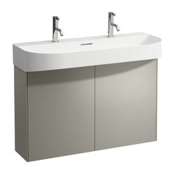 Laufen Waschtischunterbau Sonar 240x974x600mm, Titan, 2 Türen mit Push/Pull Funk... LAUFEN-H4054840340421 7612738946722 (Abb. 1)