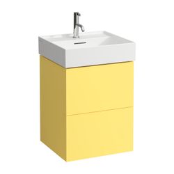 Laufen Waschtischunterbau Kartell 450x480x600mm, Senfgelb, 2 Schubladen, mit Pus... LAUFEN-H4075090336441 7612738971274 (Abb. 1)