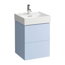 Laufen Waschtischunterbau Kartell 450x480x600mm, Graublau, 2 Schubladen, mit Pus... LAUFEN-H4075090336451 7612738971281 (Abb. 1)