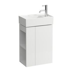 Laufen Waschtischunterbau Kartell 270x440x600mm, Mattweiß, 1 Tür rechts Regal li... LAUFEN-H4075180336401 7612738931544 (Abb. 1)