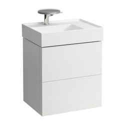 Laufen Waschtischunterbau Kartell 450x580x600mm, Mattweiß, 2 Schubladen, mit Pus... LAUFEN-H4075580336401 7612738931605 (Abb. 1)