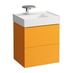 Laufen Waschtischunterbau Kartell 450x580x600mm, Ockerbraun, 2 Schubladen, mit P... LAUFEN-H4075580336431 7612738971359 (Abb. 1)