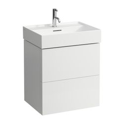 Laufen Waschtischunterbau Kartell 450x580x600mm, Mattweiß, 2 Schubladen, mit Pus... LAUFEN-H4075690336401 7612738930042 (Abb. 1)