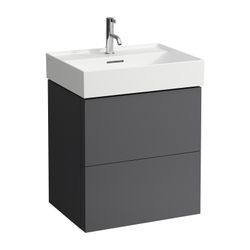 Laufen Waschtischunterbau Kartell 450x580x600mm, Schiefergrau, 2 Schubladen, mit... LAUFEN-H4075690336421 7612738930066 (Abb. 1)