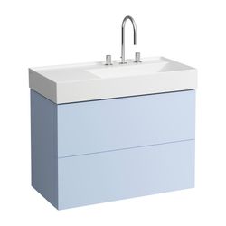 Laufen Waschtischunterbau Kartell 600x880x450mm, Graublau, 2 Schubladen, mit Pus... LAUFEN-H4076080336451 7612738971465 (Abb. 1)