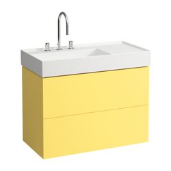 Laufen Waschtischunterbau Kartell 600x880x450mm, Senfgelb, 2 Schubladen, mit Pus... LAUFEN-H4076180336441 7612738971489 (Abb. 1)