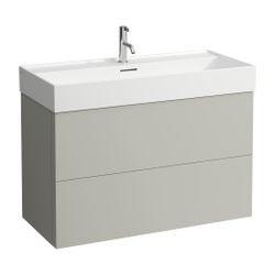 Laufen Waschtischunterbau Kartell 449x984x600mm, Kieselgrau, 2 Schubladen, mit P... LAUFEN-H4076320336411 7612738013417 (Abb. 1)