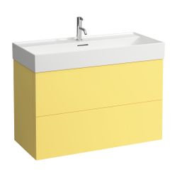 Laufen Waschtischunterbau Kartell 449x984x600mm, Senfgelb, 2 Schubladen, mit Pus... LAUFEN-H4076320336441 7612738013561 (Abb. 1)