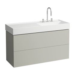 Laufen Waschtischunterbau Kartell 600x1180x450mm, Kieselgrau, 2 Schubladen, mit ... LAUFEN-H4076490336411 7612738958060 (Abb. 1)