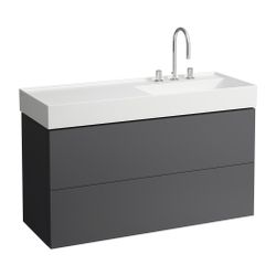 Laufen Waschtischunterbau Kartell 600x1180x450mm, Schiefergrau, 2 Schubladen, mi... LAUFEN-H4076490336421 7612738958077 (Abb. 1)