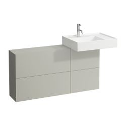 Laufen Waschtischunterbau Kartell 270x1200x608mm, Kieselgrau, 1 Tür 2 Klappen re... LAUFEN-H4082920336411 7612738915421 (Abb. 1)