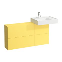 Laufen Waschtischunterbau Kartell 270x1200x608mm, Senfgelb, 1 Tür 2 Klappen rech... LAUFEN-H4082920336441 7612738971571 (Abb. 1)