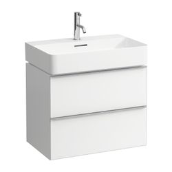 Laufen Waschtischunterbau SPACE 408x636x500mm, Ulme dunkel, 2 Schubladen mit Gri... LAUFEN-H4101621601031 7612738345082 (Abb. 1)
