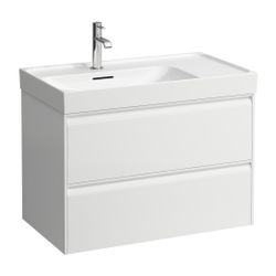 Laufen Waschtischunterbau MEDA 448x784x515mm, Mattweiß, 2 Schubl., 1 Ordnungssys... LAUFEN-H4216020112601 7612738095499 (Abb. 1)