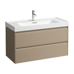 Laufen Waschtischunterbau MEDA 448x984x515mm, Cappuccino, 2 Schubladen, 1 Ordnun... LAUFEN-H4216220114651 7612738095697 (Abb. 1)